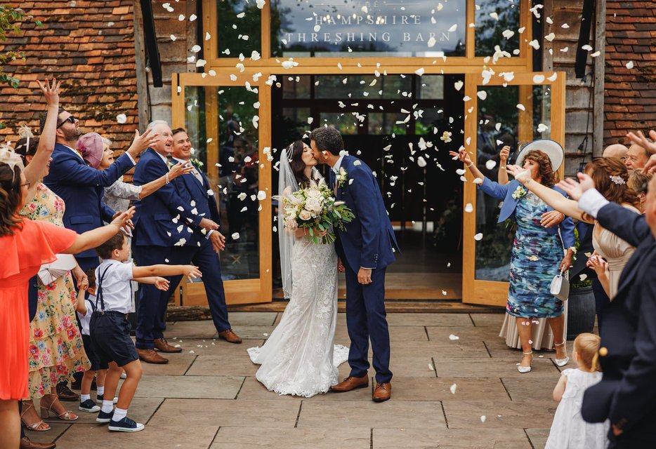 Couple dancing in field